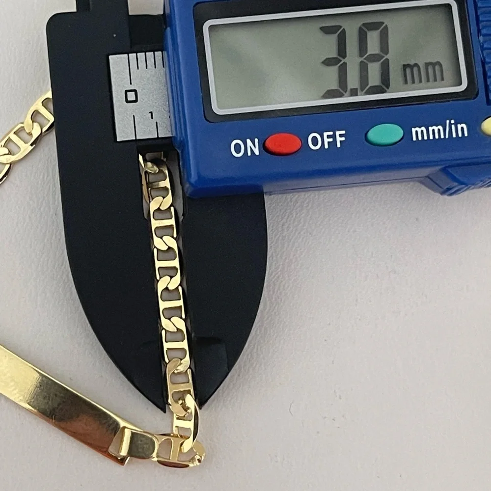 18k Gold Filled Children Azabache Mariner Bracelet